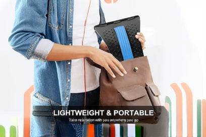 Multi-Level Back Stretcher Posture Corrector Device for Back Pain Relief with Back Support Mate Magic Back Stretching Massage (Blue)