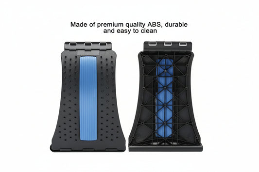 Multi-Level Back Stretcher Posture Corrector Device for Back Pain Relief with Back Support Mate Magic Back Stretching Massage (Blue)