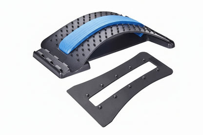 Multi-Level Back Stretcher Posture Corrector Device for Back Pain Relief with Back Support Mate Magic Back Stretching Massage (Blue)